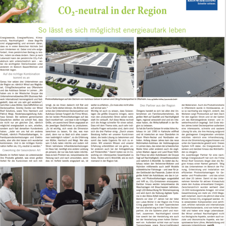 Solarstrom für Sektorenkopplung